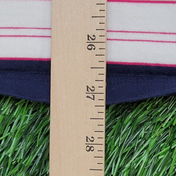 HUF Stripes Shirt Womens 2XL 24x27 Pink Blue - Picture 5 of 13